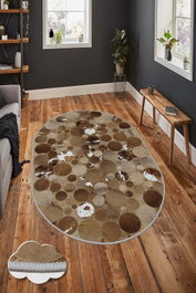 Conceptum Alfombra de Vestíbulo Hmnt915 Multicolor 80 x 200 cm